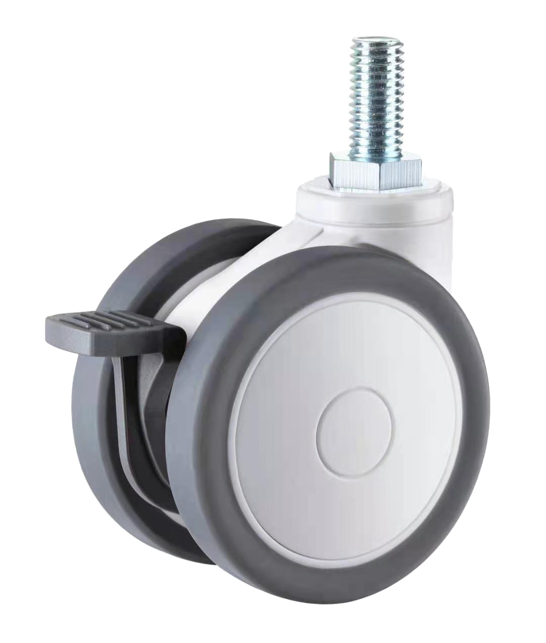 握环杆双轮医用脚轮