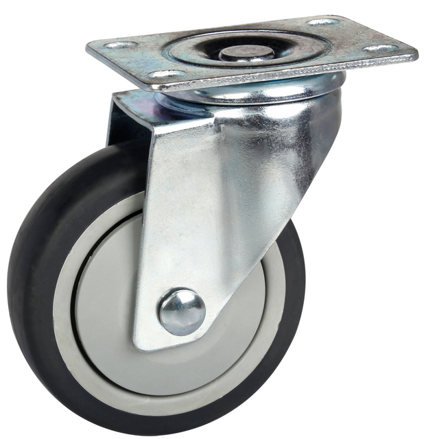 3' TPR单轴承刚性/万向刹车脚轮