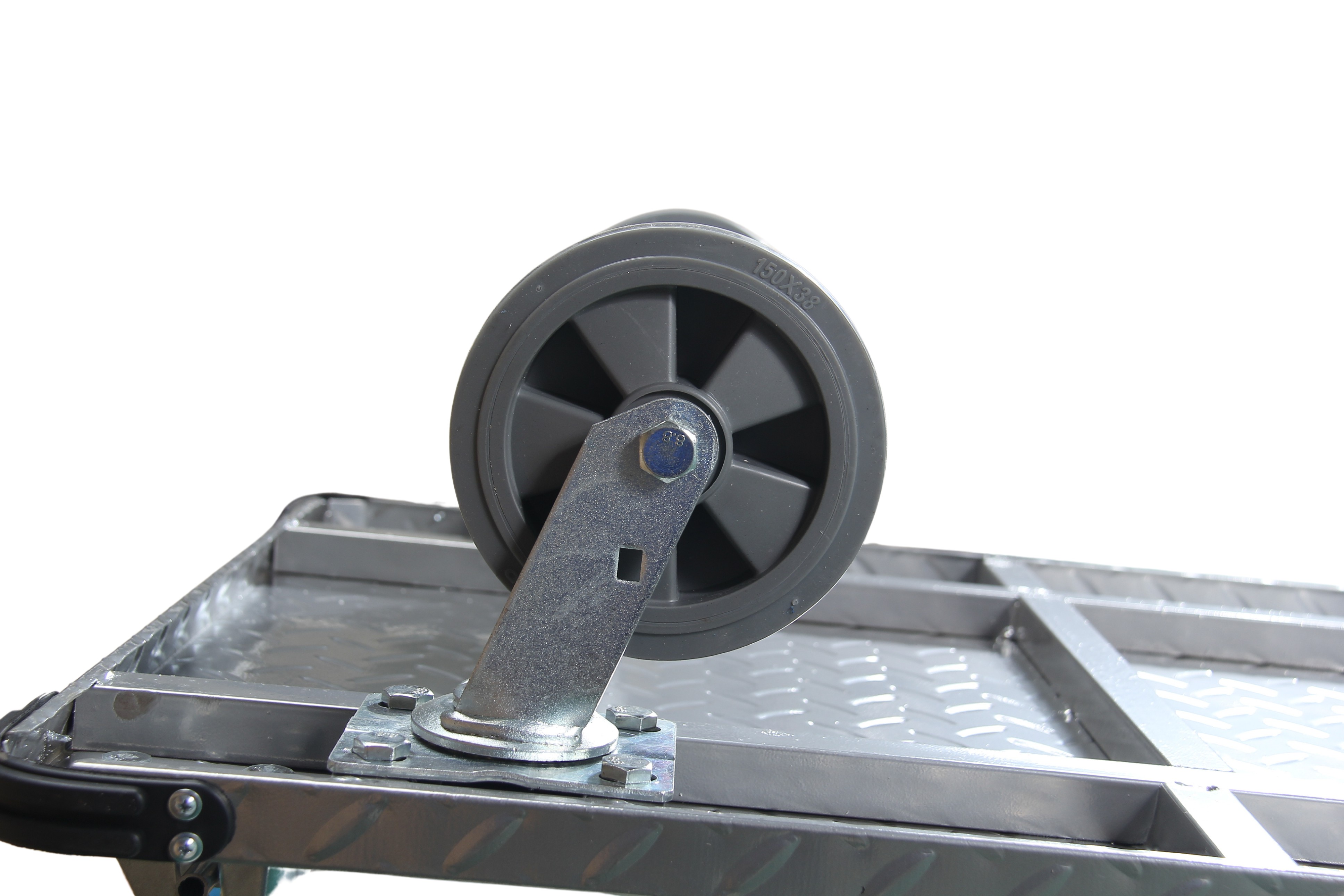 工业级钢制镀锌手动平台车