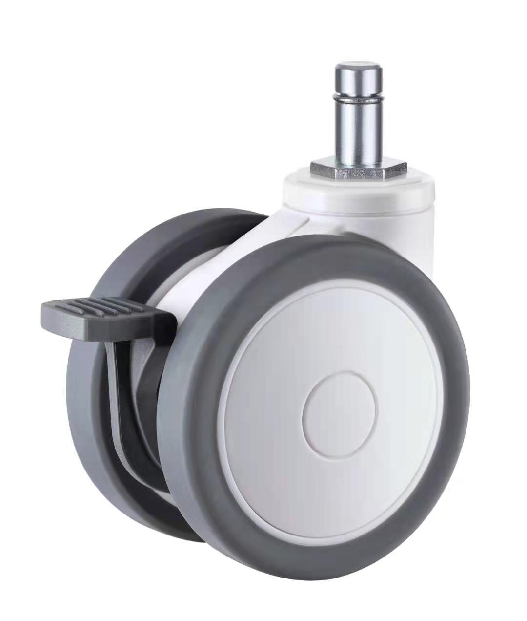 握环杆双轮医用脚轮