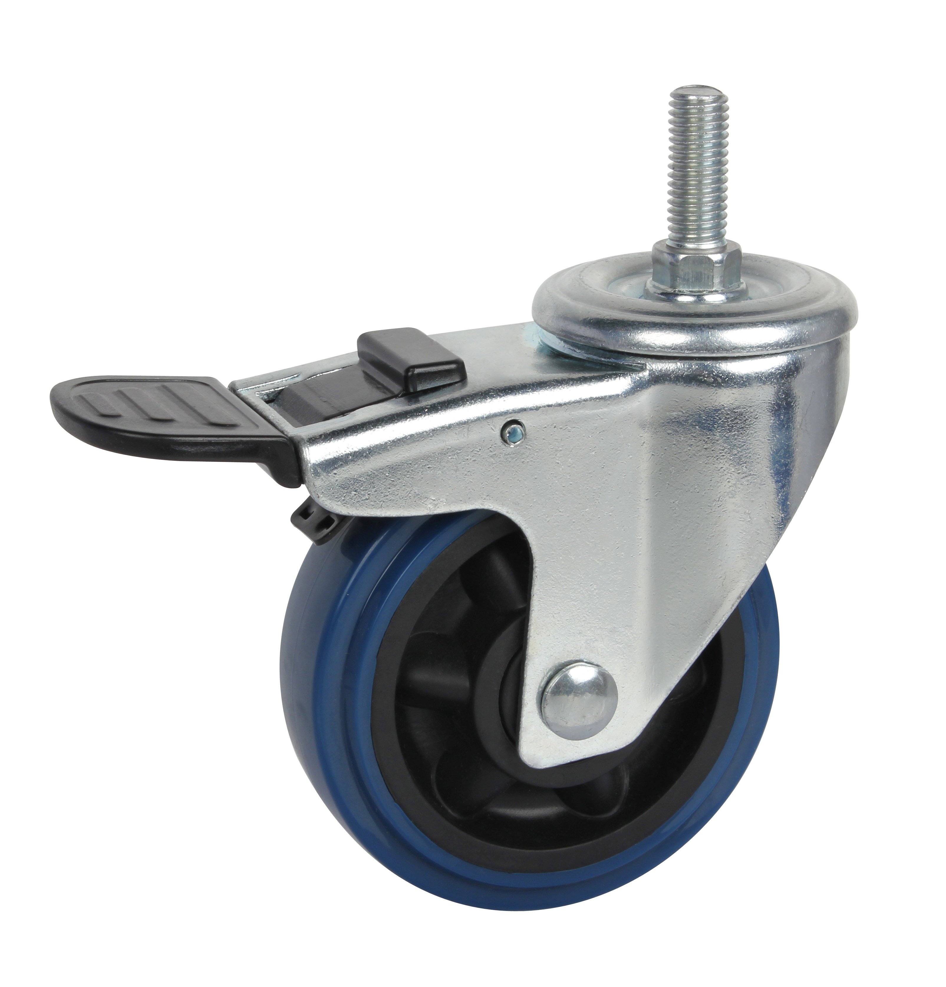 3' TPR双轴承刚性/万向刹车脚轮