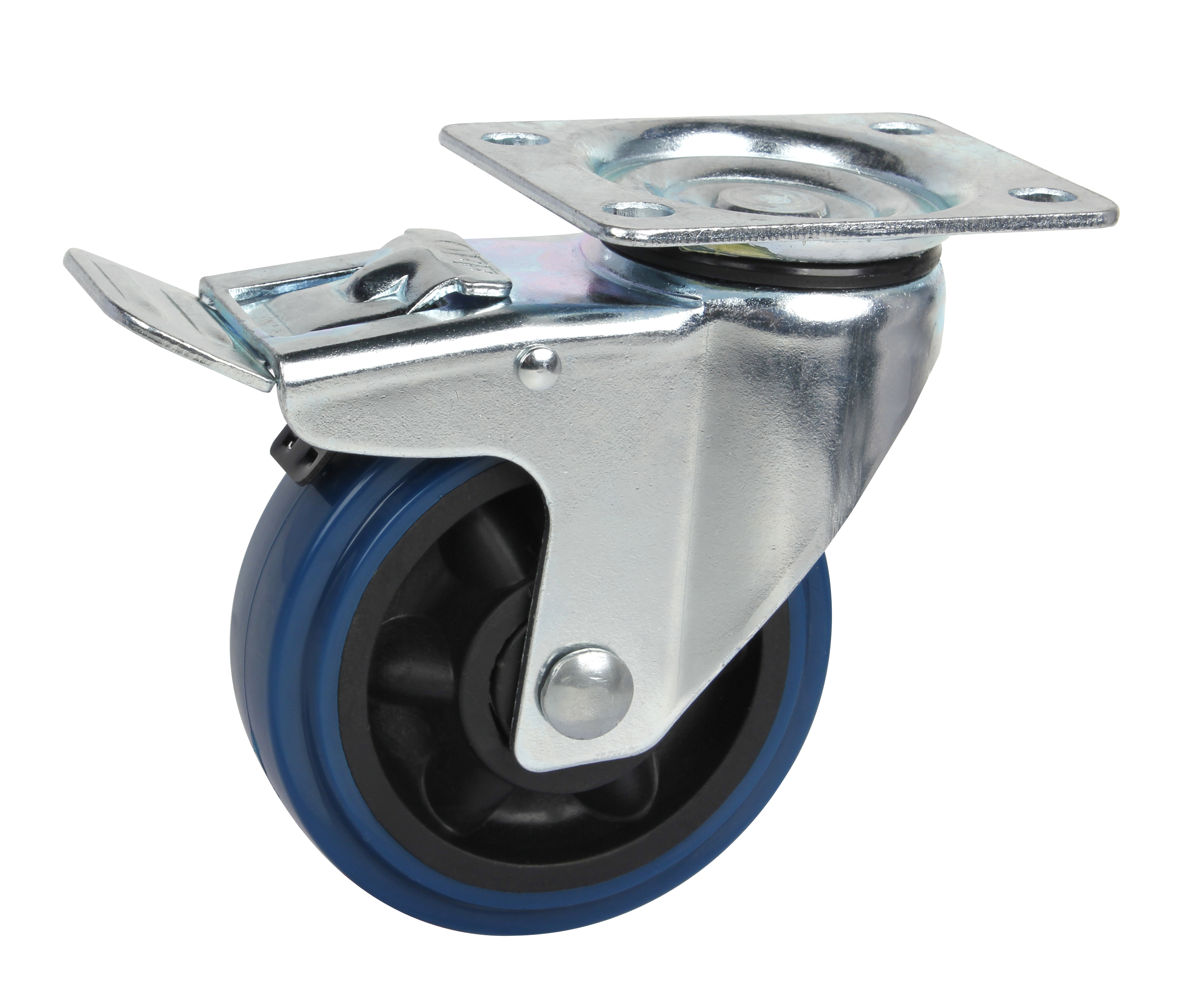 3' TPR双轴承刚性/万向刹车脚轮